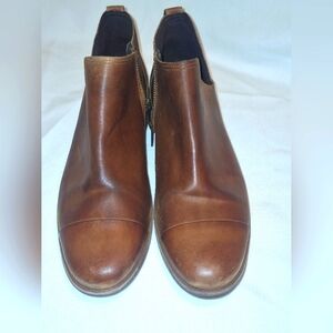 Timberland Brown Leather Somers Falls Ankle Boots Women's Size 10M